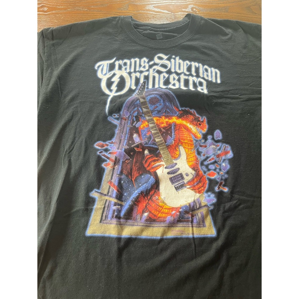 Trans Siberian Orchestra Winter Tour 2012 Graphic T Shirt Mens Size 2XL Black